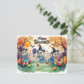 Halloween for Pickleball Player Party  シーズンポストカード (スタンド正面)