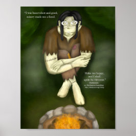 Halloween Frankenstein Art Print ポスター