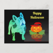 Halloween französische Bulldogge Postkarte ポストカード (正面)