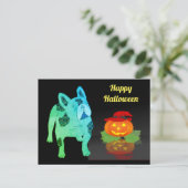 Halloween französische Bulldogge Postkarte ポストカード (スタンド正面)