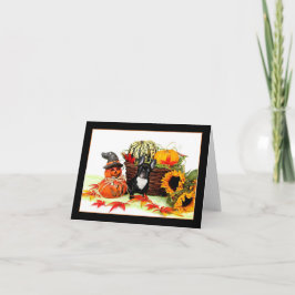 Halloween French bulldog notecard カード