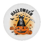 Halloween Frenchie カッティングボード (正面)
