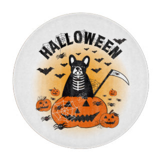 Halloween Frenchie カッティングボード