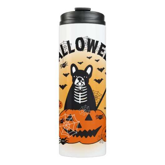 Halloween Frenchie タンブラー (正面)