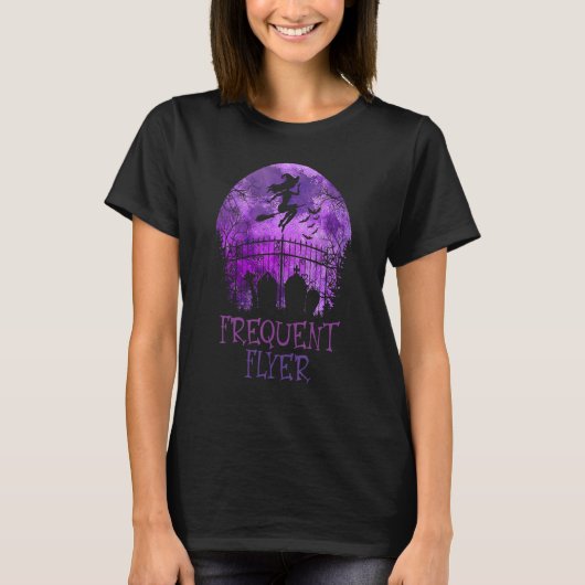 Halloween Frequent Flyer In The Cemetery Lazy Cost Tシャツ (正面)