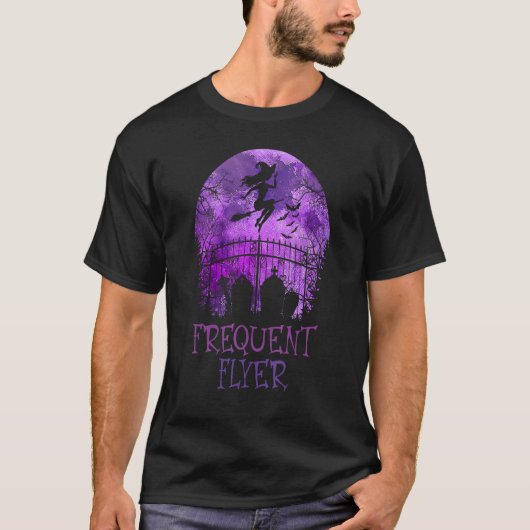 Halloween Frequent Flyer In The Cemetery Lazy Cost Tシャツ (正面)