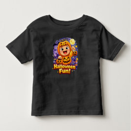 Halloween Fun Cute Baby Pumpkin Illustration トドラーTシャツ