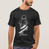 Halloween Fun Meets Skateboard Passion in Hey Boo  Tシャツ (正面)