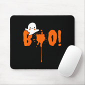 Halloween Funny Cute Ghost Boo! Design Gift  マウスパッド (マウス)