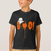 Halloween Funny Cute Ghost Boo! Design Gift  Tシャツ (正面)