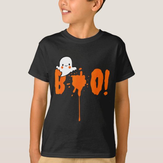 Halloween Funny Cute Ghost Boo! Design Gift  Tシャツ (正面)