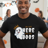Halloween Funny Ghost Pun Just Here for the Boos Tシャツ