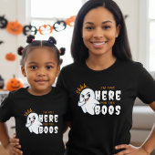 Halloween Funny Ghost Pun Just Here for the Boos Tシャツ