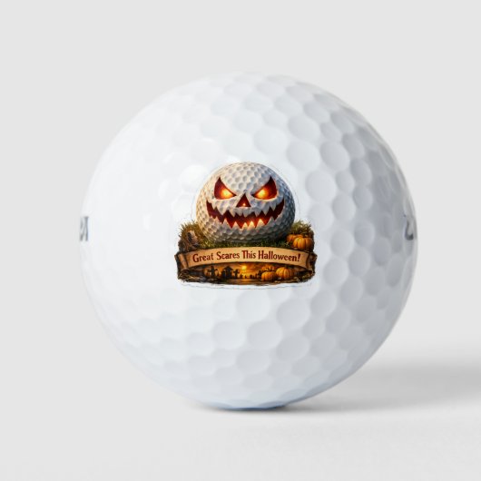 halloween funny golf ball ゴルフボール (正面)