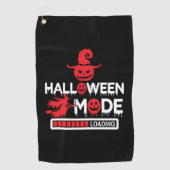 Halloween Funny Halloween Mode Loading Birthday ゴルフタオル (正面)