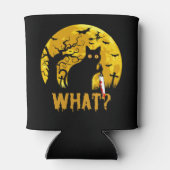 Halloween Gato Negro What? 缶クーラー (裏面)