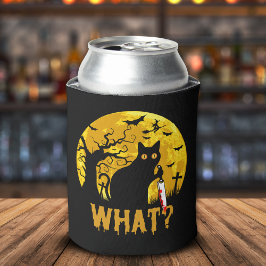 Halloween Gato Negro What? 缶クーラー