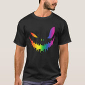 Halloween Gay Lesbians Pride Pumpkin LGBT Pride Tシャツ (正面)