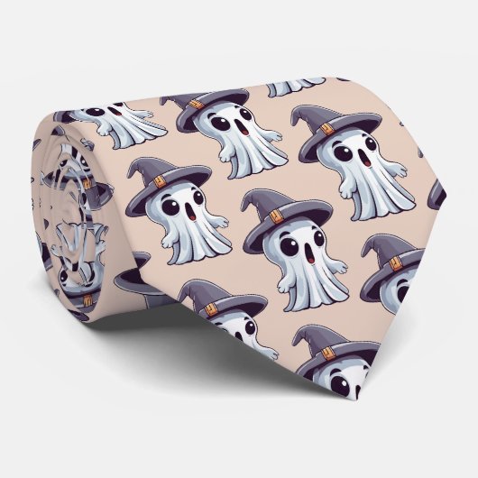 Halloween: Geist mit Hut -  ネクタイ (ロール)