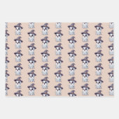 Halloween: Geist mit Hut -  ラッピングペーパーシート (正面)