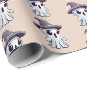 Halloween: Geist mit Hut - ラッピングペーパー (ロールコーナー)