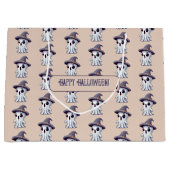 Halloween: Geist mit Hut - ラージペーパーバッグ (正面)