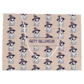 Halloween: Geist mit Hut - ラージペーパーバッグ (裏面)