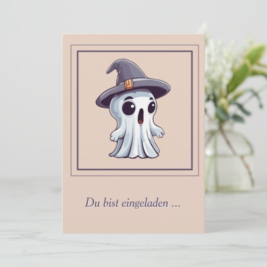 Halloween: Geist mit Hut - 招待状 (スタンド正面)