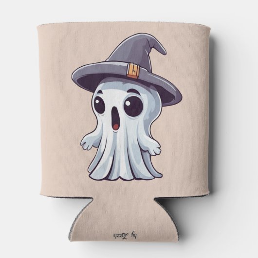 Halloween: Geist mit Hut -  缶クーラー (裏面)