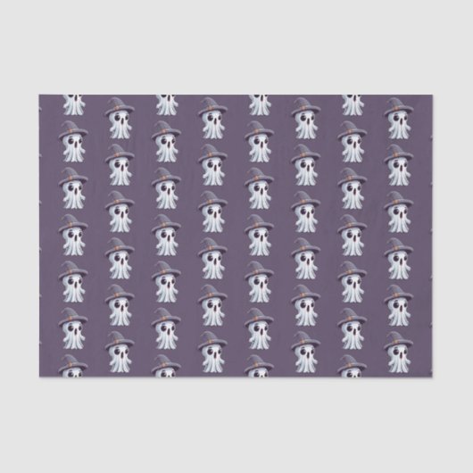 Halloween: Geist mit Hut -  薄葉紙 (正面)