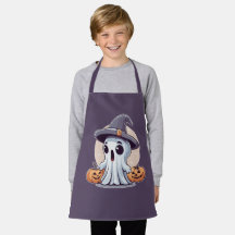 Halloween: Geist mit Kürbissen - 