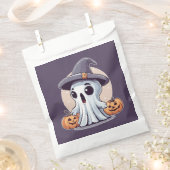 Halloween: Geist mit Kürbissen -  フェイバーバッグ (クリップ留めされた状態)