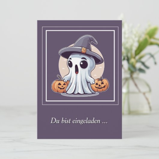 Halloween: Geist mit Kürbissen - 招待状 (スタンド正面)