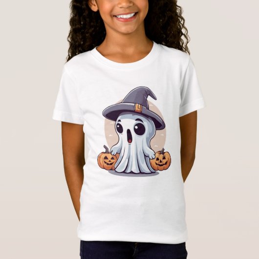 Halloween: Geist mit Kürbissen - Tシャツ (正面)