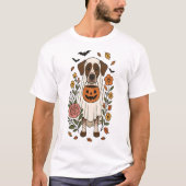 Halloween German Shorthaired Pointer Tシャツ (正面)