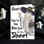 Halloween Ghost Boo Boujee Womens Happy Birthday カード