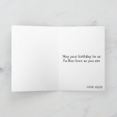 Halloween Ghost Boo Boujee Womens Happy Birthday カード (内部)