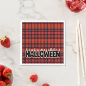 Halloween Ghost Candle Lettering スタンダードカクテルナプキン (インサイチュ)