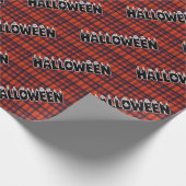 Halloween Ghost Candle Lettering ラッピングペーパー (角)