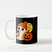 Halloween Ghost Coffee Pumpkin Soky Season Women K コーヒーマグカップ (左)