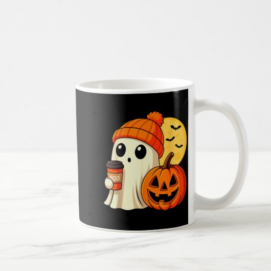 Halloween Ghost Coffee Pumpkin Soky Season Women K コーヒーマグカップ (右)