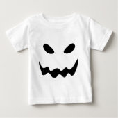 Halloween Ghost Face ベビーTシャツ (正面)