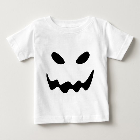 Halloween Ghost Face ベビーTシャツ (正面)