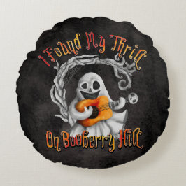 Halloween Ghost Guitar Booberry Hill  ラウンドクッション