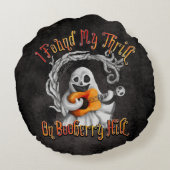 Halloween Ghost Guitar Booberry Hill  ラウンドクッション (裏面)