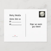 Halloween Ghost Party  インビテーションポストカード (裏面)