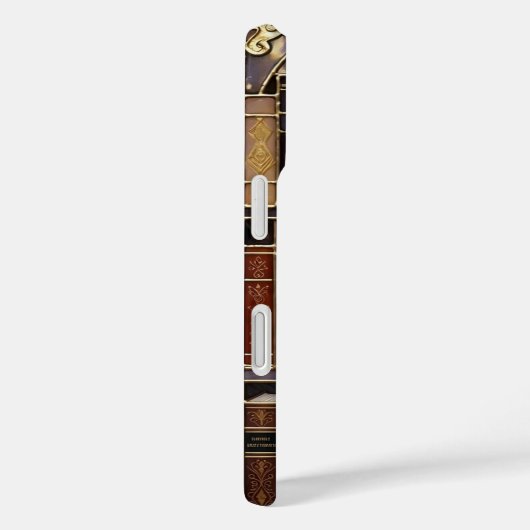 Halloween Ghost Phone Case Pumpkin Cat Bookshelf Case-Mate iPhoneケース (裏面 / 右)