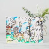 Halloween Ghost Print シーズンカード (スタンド正面)