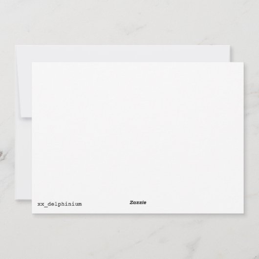 Halloween Ghost Print シーズンカード (裏面)