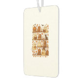 Halloween Ghost Reading Books Lover カーエアーフレッシュナー (左)